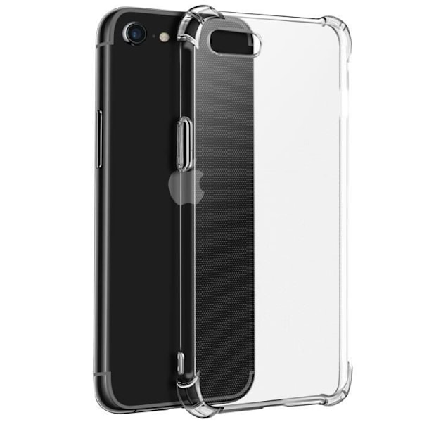 AVIZAR Skyddsfodral för Apple iPhone SE 2020 / 8 / 7 - Flexibelt silikon - Förstärkta hörn - Vit Vit