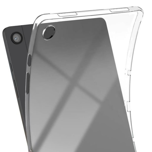 Etui til Samsung Galaxy Tab A9 Plus - AVIZAR - Klassisk etui - Blødt silikone - Gennemsigtig Vit