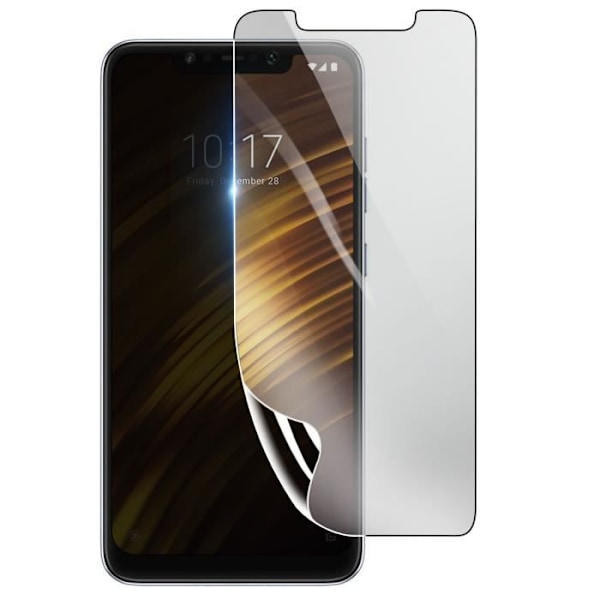 Suojakalvo - 3MK - Pocophone F1 - Iskunkestävä Hydrogeeli - Naarmuuntumaton - Läpinäkyvä Transparent