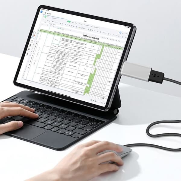 OTG USB-adapter - Hun til USB-C - Sølv - Dataoverførsel - Kompakt