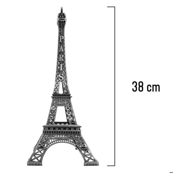 Eiffeltårnet Statue Stort Replika 38cm - Sort