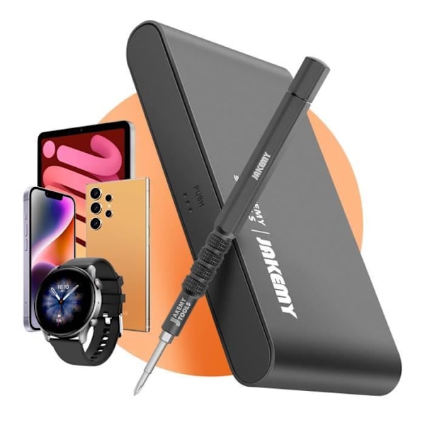 Skruetrækkersæt - JAKEMY - JM-8171 - 16 bits - S2 stål - Elegant opbevaringsboks
