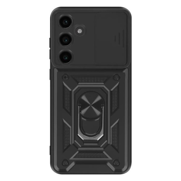 Coque för Samsung Galaxy S24 FE Med Båge Stöd Glidande Kameraskydd Mayaxess Svart Svart