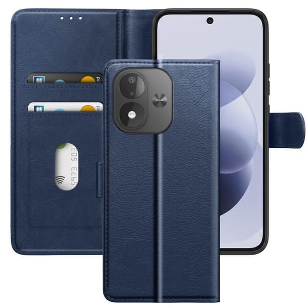 Portemonneeetui til Redmi Note 17 Serie Chesterfield med støtte i natblå Blå