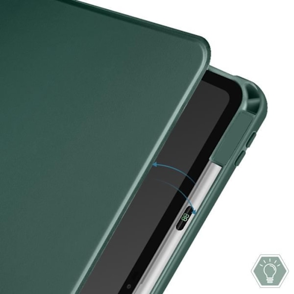 Fodral för iPad Air 11 2024 - AVIZAR - Flip Rotating Stand - Grön - Kameraskydd Grön