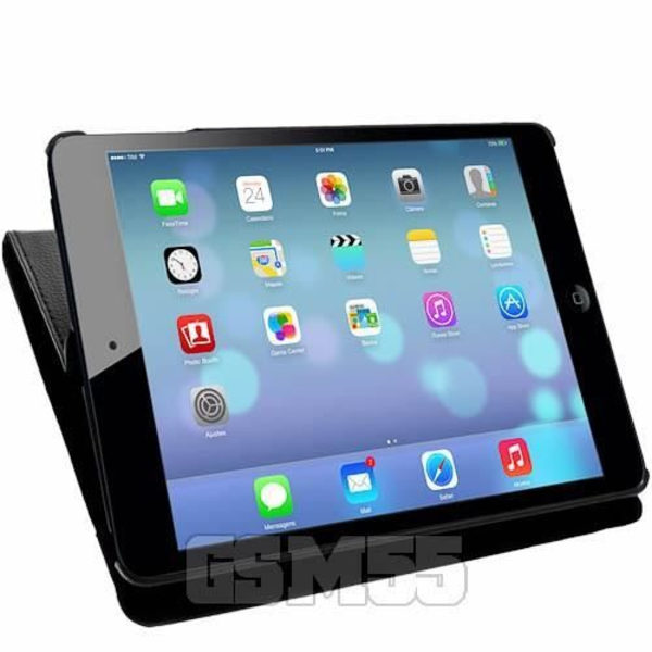 iPad Air Case 360° Roterande Folio Cover Stativ Funktion Stötsäkert skydd Svart