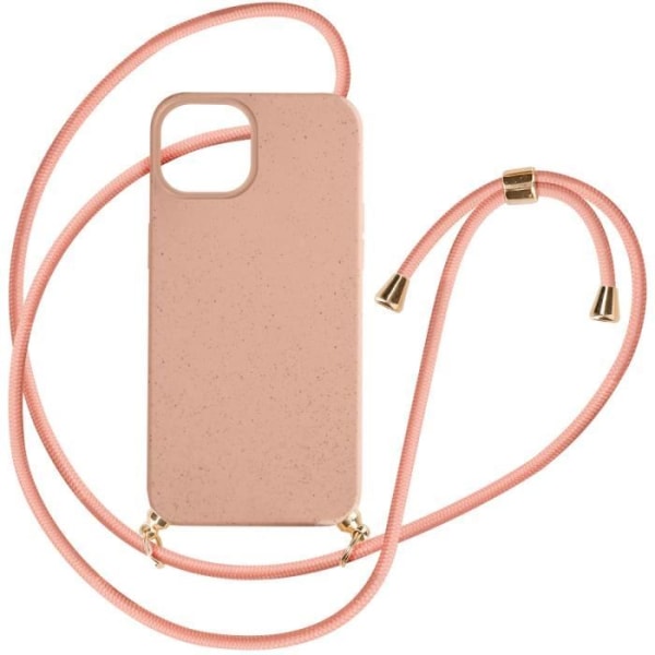 Nauhakotelo iPhone 15 Plus Silicone Kierrätettävä Classic Case Organic Pink -kotelolle Rosa