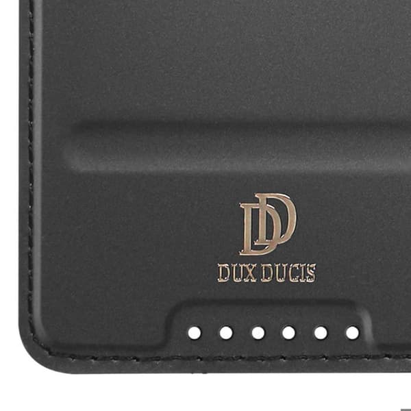 Pungetui - DUX DUCIS - Fairphone 6 - Magnetisk Lukning - Videostøtte - Sort Læder Sort