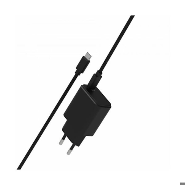 Pakke Strømforsyning med USB-C til USB-C PD 20W 1,5m Jaym Sort Svart