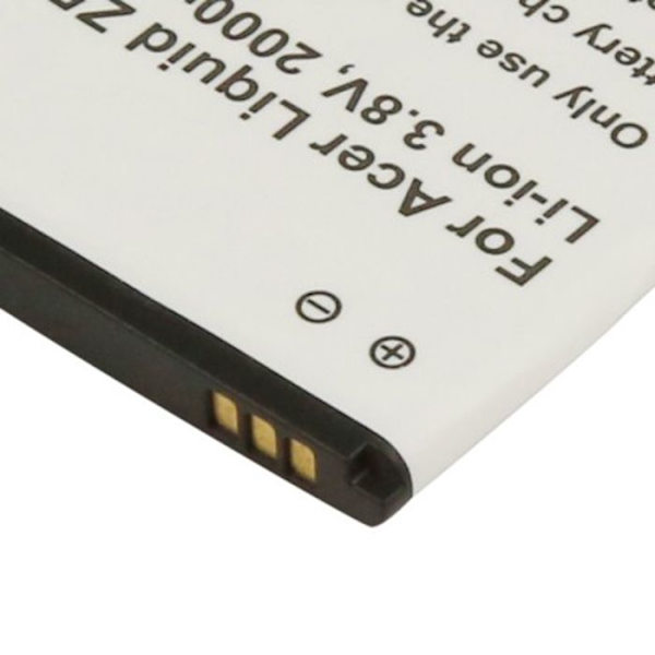 Batteri til Smartphone Acer Liquid Z520 Li-ion 3.8V 2000mAh 7.6Wh Hvid Vit
