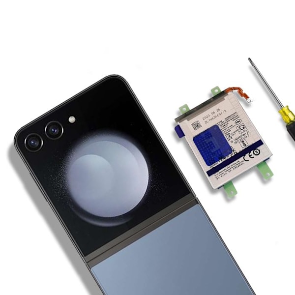 Internt sekundært batteri til Galaxy Z Flip 5 2620mAh Original EB-BF733ABY Svart