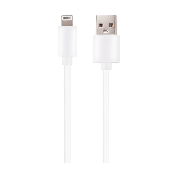 Lightning-kaapeli USB 10W Lataus ja Synkronointi 1m Grab 'N Go Valkoinen