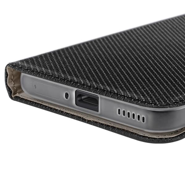 Etui til Honor Magic 7 Pro - Sort - Syntetisk læder - Magnetisk klap - Kortopbevaring - Fleksibel Svart
