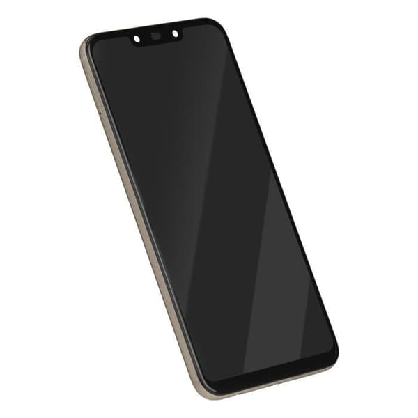 LCD-skärm + Pekskärm för Huawei Mate 20 Lite med Guldchassi Gul