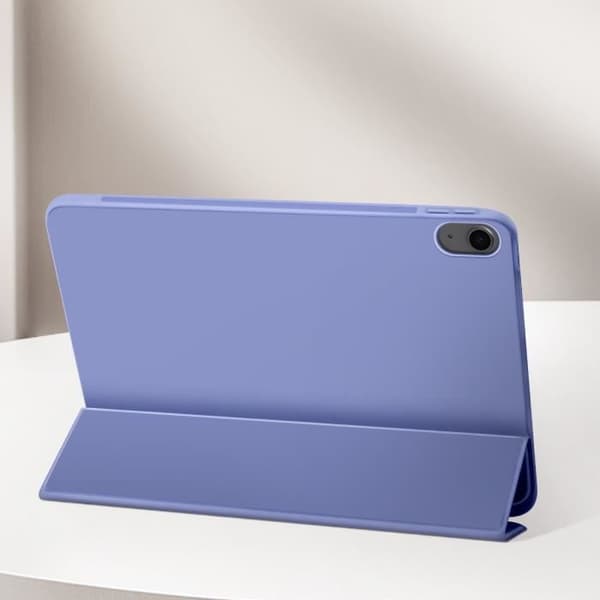 Etui för iPad Air 11 2024 - AVIZAR - Fällbart Lock - Lila - Syntetisk - Multifunktionellt Stativ Violett