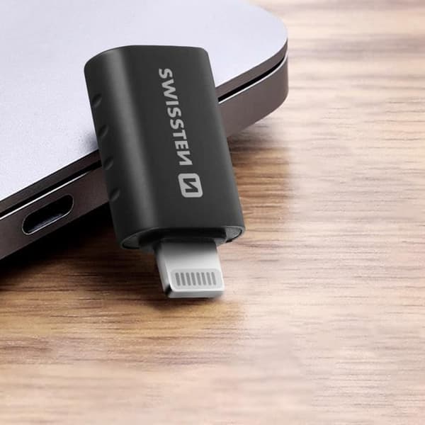 Apple Lightning till USB-C-adapter - Swissten - Dataöverföring och laddning