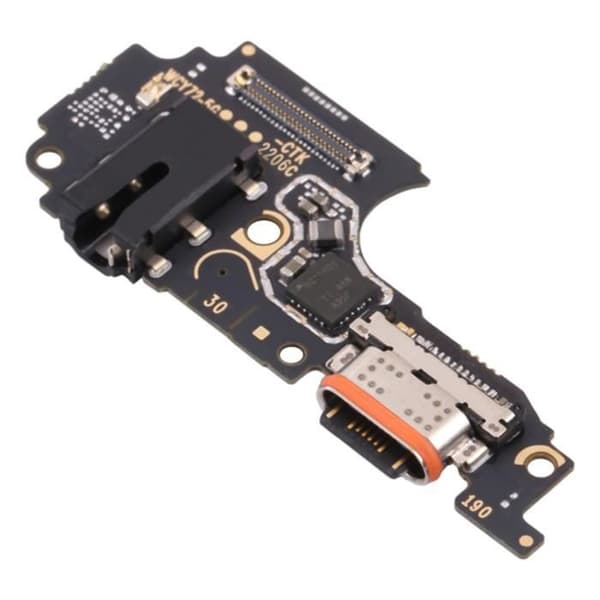 Latausliitin - Vivo - Y72 - USB-C - Micro - Jack-liitin - Musta