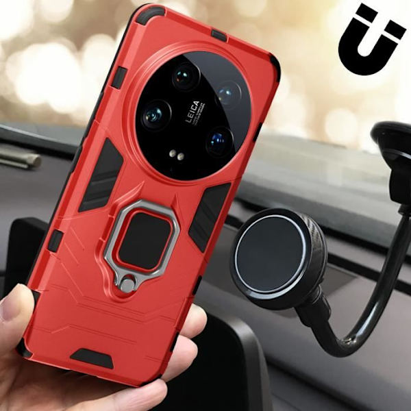 Kotelo Xiaomi 14 Ultralle - AVIZAR - Punainen - Jäykkä - Synteettinen - Mixed Röd