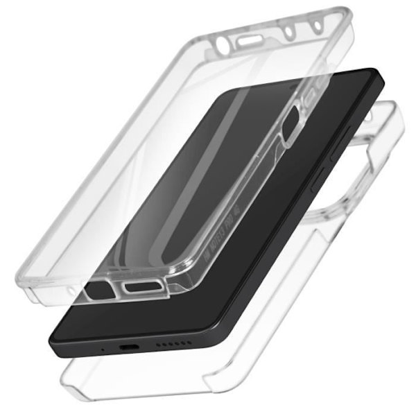 Täysi kansi - AVIZAR - Xiaomi Redmi Note 13 Pro 4G - Erittäin kestävä - Läpinäkyvä - Ohut ja kevyt muotoilu Transparent
