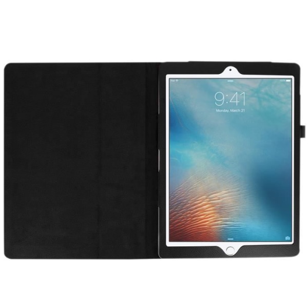 iPad Pro 12.9 Cover - AVIZAR - Multifunktionel folioetui - Sort - Semi-hård skal - Syntetisk klap Svart