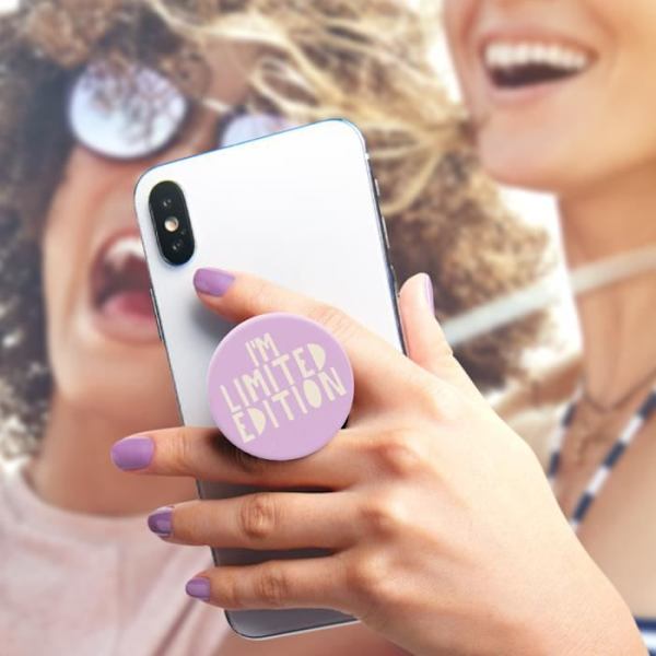 PopGrip Hold and Support Design Jag är en begränsad upplaga av flerfärgade PopSockets Svart