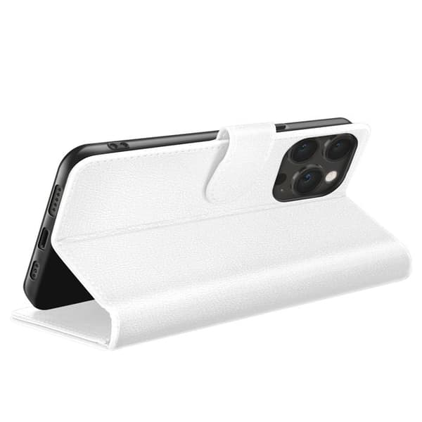 Plånboksfodral för iPhone 13 Pro med Stöd och Magnetflik Zanaé Vit Vit