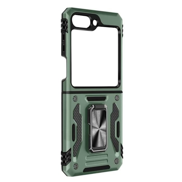 Ringetui til Samsung Z Flip Bumper Stødsikker ArmoRing Bump Series Grøn Grön