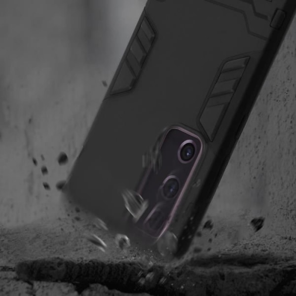 Fodral till Samsung Galaxy S20 FE Shockproof Relief Kickstand Videohållare svart