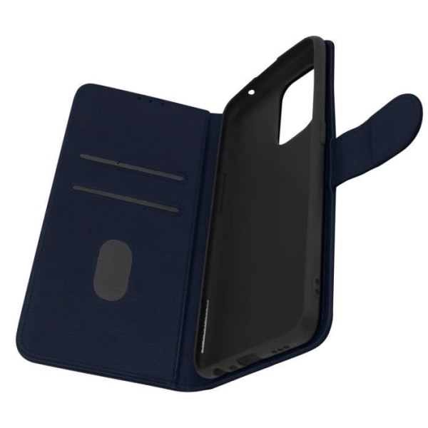 Skyddsfodral - Chesterfield - Oppo A94 5G - Ekologiskt texturerat läder - Stödfunktion - Magnetisk Blå