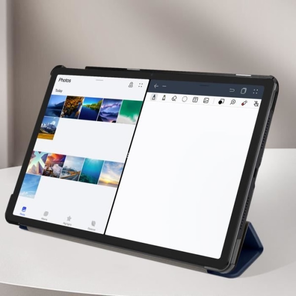 Kolminkertainen kansi Lenovo Tab M11 Flip Multi-Position -tukeen Midnight Blue Blå