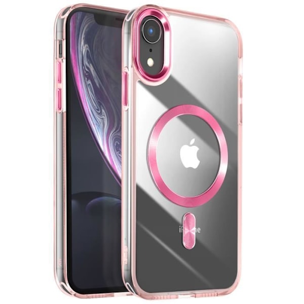 Coque MagSafe för iPhone XR Baksida i Kristallfärgad Roséguld Rosa