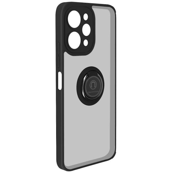 Fodral till Xiaomi Redmi 12 - AVIZAR - Ringrip - Metallring - Videostöd - Svart Svart