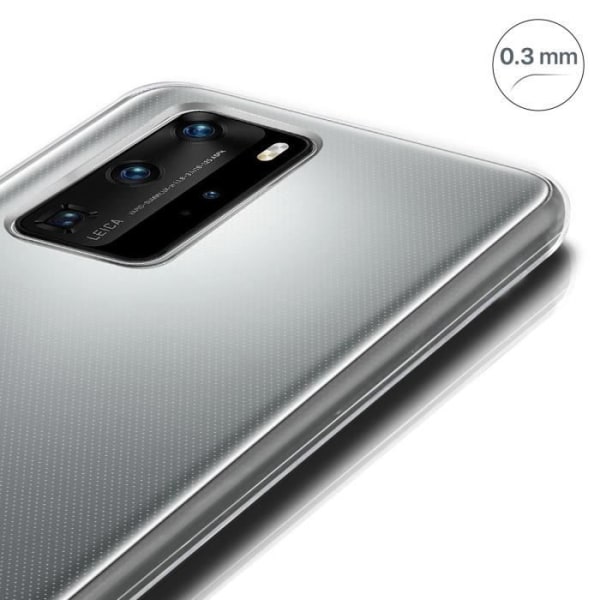 Huawei P40 Pro -kuoren suojaus Pehmeä silikoni Ultra-ohut läpinäkyvä valkoinen