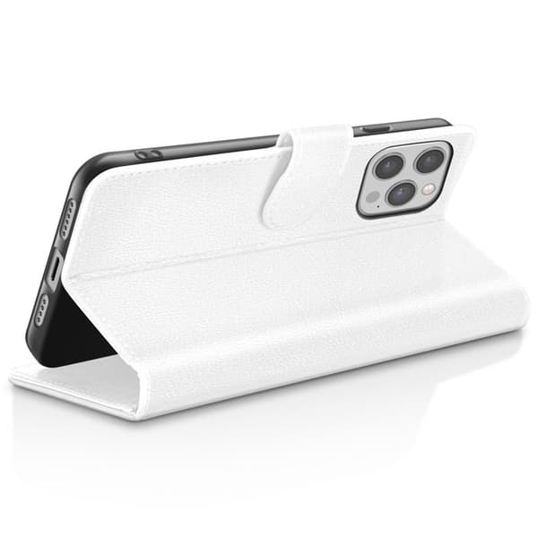 Fodral Plånbok för iPhone 12 Pro Max med Stöd och Magnetflik Zanaé Vit Vit