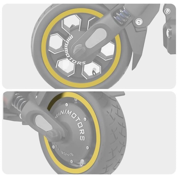 Heijastavat Tarrat Xiaomi- ja Dualtron-scootereille, Keltainen Gul