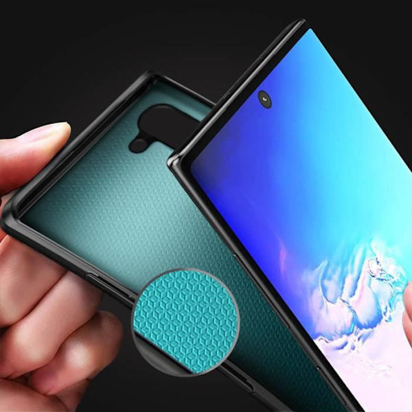 Coque - Samsung - Galaxy Note 10 - Silikongel - Stötabsorberande skydd - QI-laddning Svart
