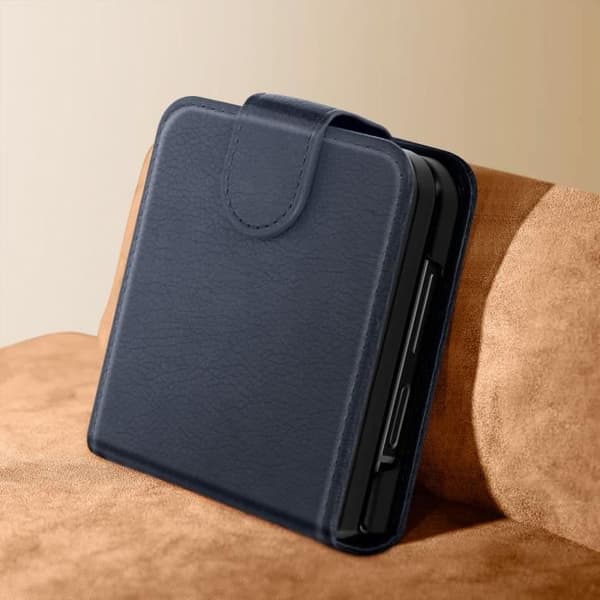 Coque - AVIZAR - Chesterfield - Veganläder - Magnetstängning - Mörkblå Blå