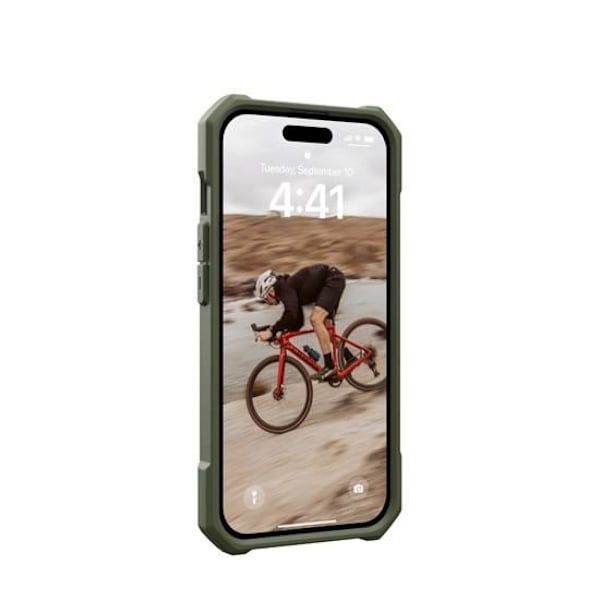 Coque - UAG - Essential Armor - iPhone 15 Plus - Förstärkt skydd - Snabb MagSafe-laddning Oliv