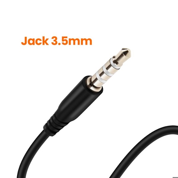 Jack 3,5mm Intraöronhörlurar 1,2m Musik och Samtal Handsfree LinQ Svart