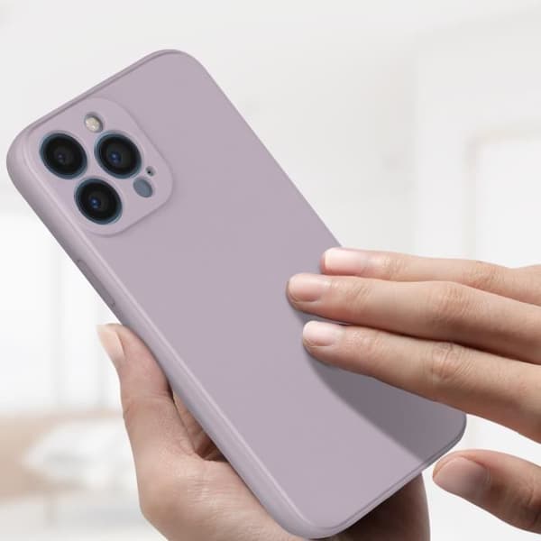 Coque iPhone 13 Pro - AVIZAR - Violet - Silikone - Semi-Rigid - Soft Touch Lila