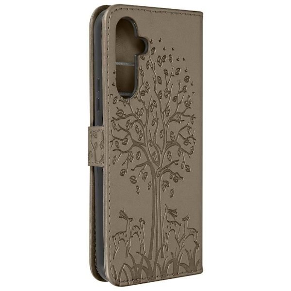 AVIZAR Fodral för Samsung Galaxy A54 5G - Taupe Tree Pattern - Fullständigt skydd - Lagring + Video Support Mol