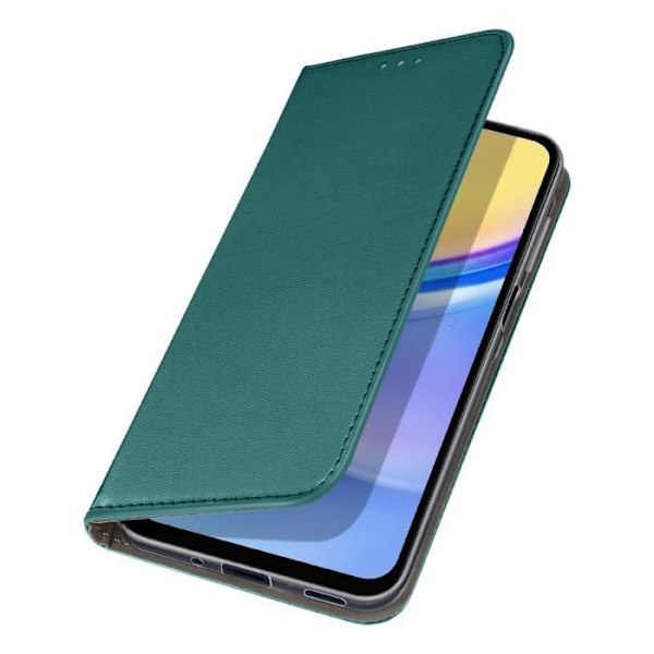 Etui til Samsung Galaxy A16 Klap Med Magnetisk Kortlomme Mørkegrøn Grön