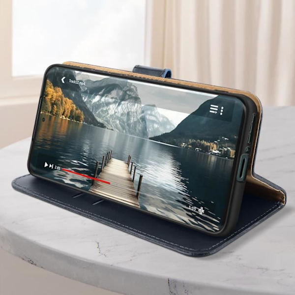 Kotelo Motorola Edge 40 Neolle - AVIZAR - Lompakon kääntövideotuki - sininen Blå