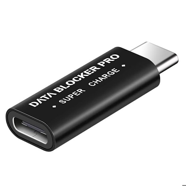 USB-C Datablokker - Sort - Forhindrer Synkronisering - Lommeformat - Sikker