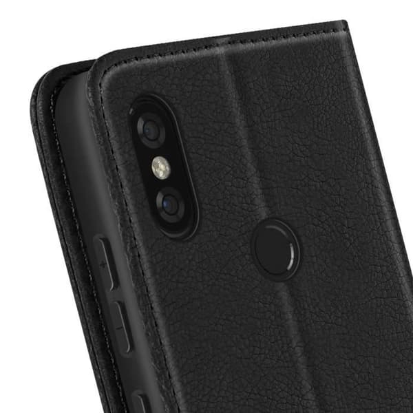 Smartphoneetui - Xiaomi - Redmi Note 5 - Brieftask - Video Støtte - Sort Svart