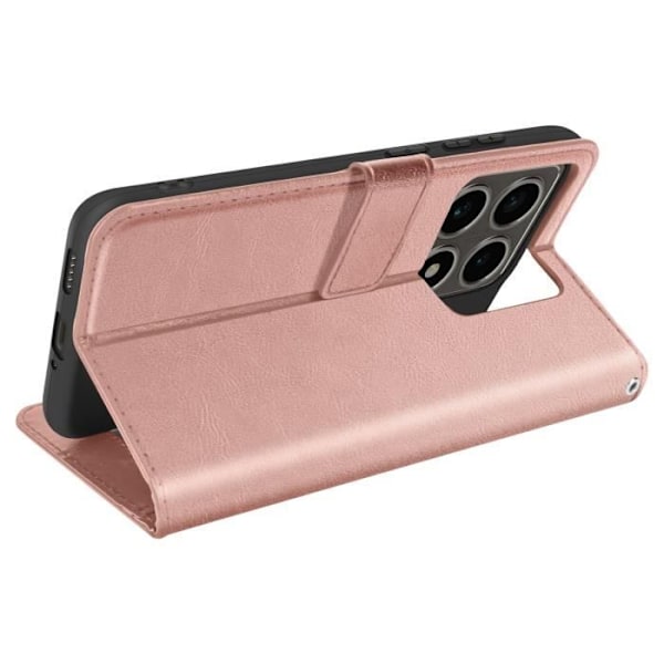 Xiaomi 14T Lompakko- ja Rannekuminan Suojakotelo Mayaxess Rose Champagne Rosa