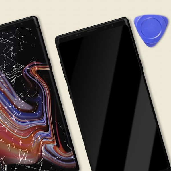 Komplett LCD-skärm för Samsung Galaxy Note 9 Touch Glass och Relife Black Chassi Svart
