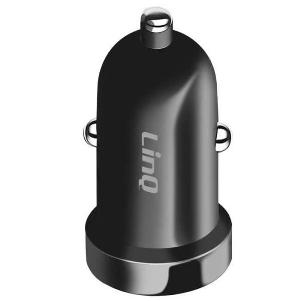Ladested bil - LinQ - USB C - 30W Power Delivery - Kompakt design - Ultra-hurtig opladning Svart