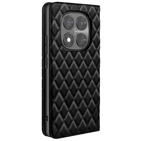 Fodral för Xiaomi Redmi Note 14 Pro och 14 Pro Plus Plånbok Svart Svart