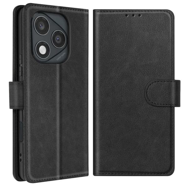 Étui til Honor 400 Lite - Chesterfield - Sort - Brieftaske - Video Støtte - Magnetisk Svart